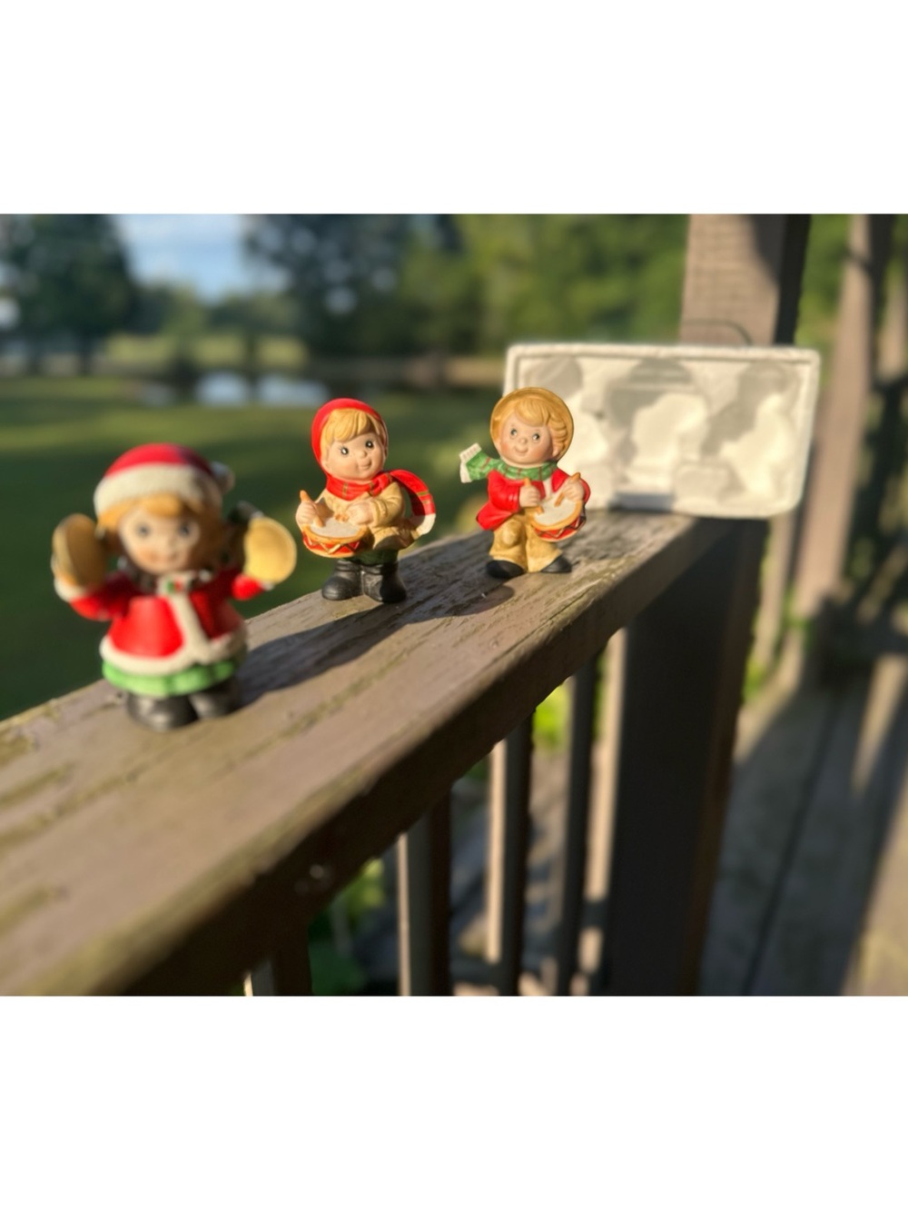 Homco Set of 3 Christmas Band Porcelain Figurines